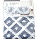 Штора SC-13 силікон 180х180 Ромби широкі синій