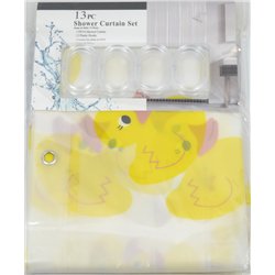 Штора SC-13 силикон 180х180 Уточки
